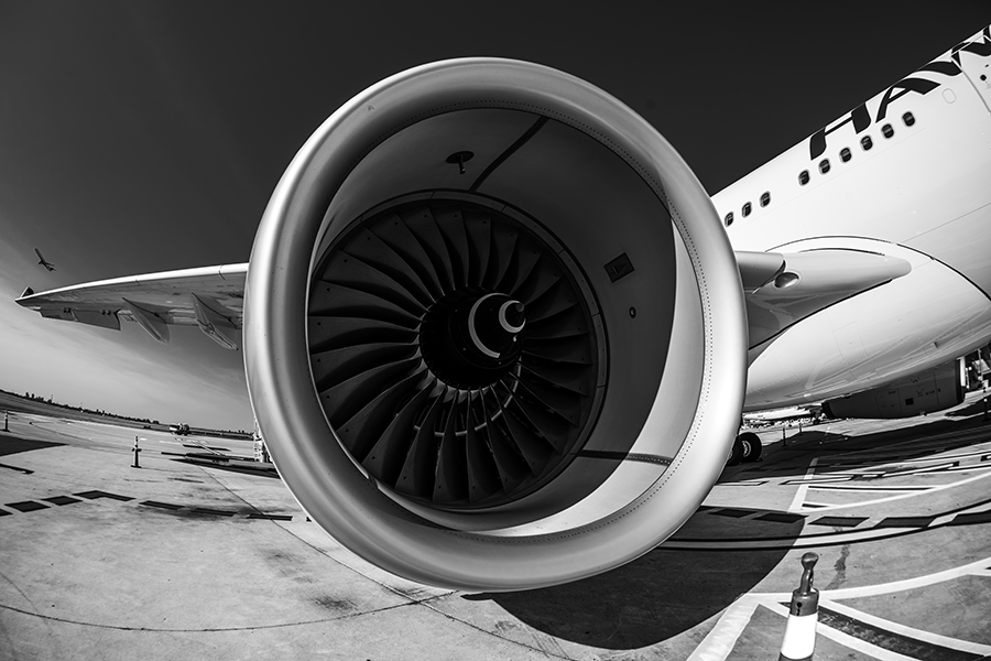 Hawaiian A330 Engine Closeup