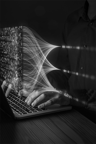 Laptop Hands Data Small